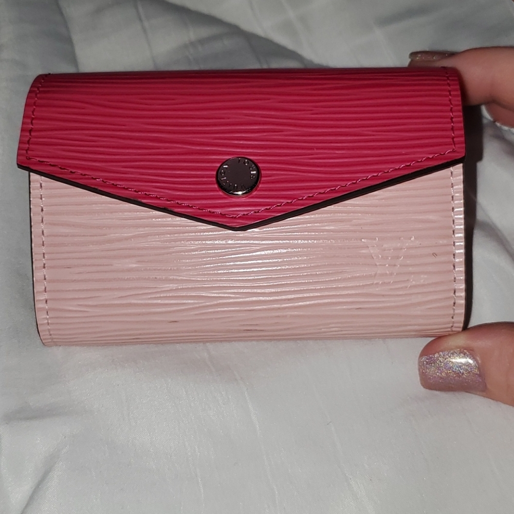 Louis vuitton multi color card holder epi M62256
